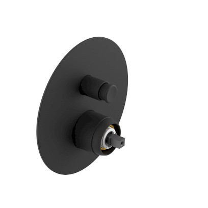 ULTRAMIX tělo podomítkové sprchové baterie, 2 výstupy, černá mat UT042B-1