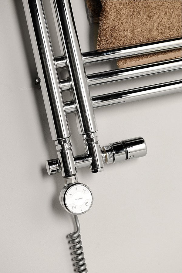 TWIN COMBI připojovací sada ventilů termostatická pro středové připojení, pravá, chrom CP5010S