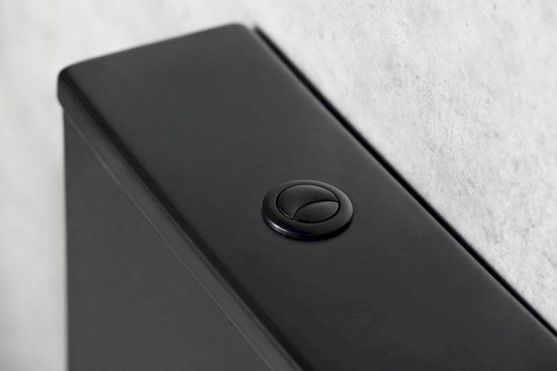 PACO WC kombi, Rimless, spodní/zadní odpad, černá mat PC1012WRB