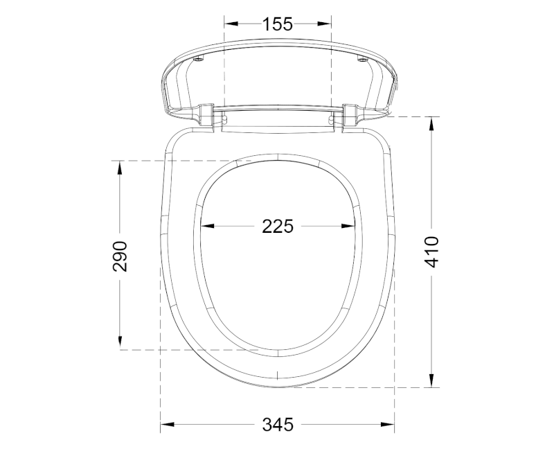 RIGA WC sedátko, bílá RG901