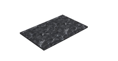 ALTACERAMICA keramická deska 80x2x49cm, 1 otvor pro sifon, mramor/černá mat AC40436