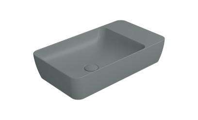 MODO keramické umyvadlo na desku 60x35cm, bez otvoru, agave mat 9883004