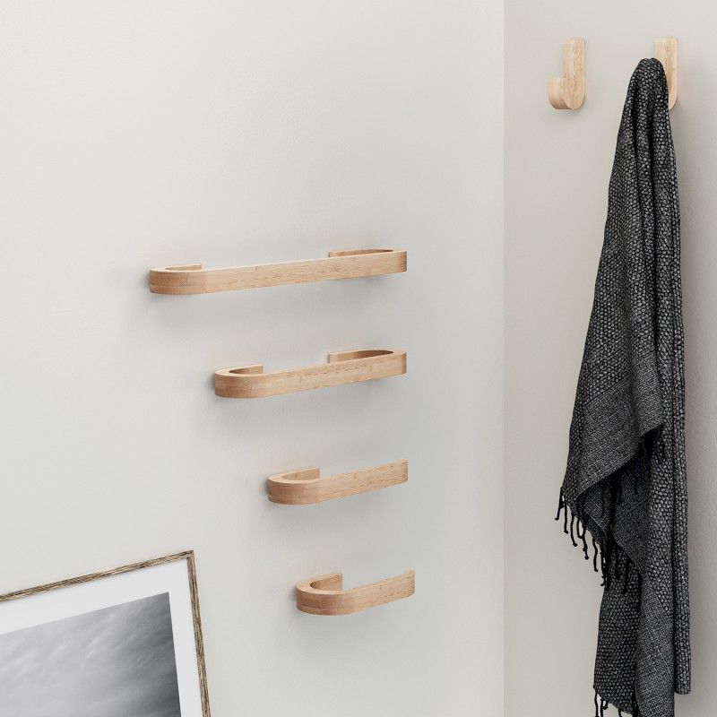 HIMALAYA držák ručníků 400mm, bambus HY2140