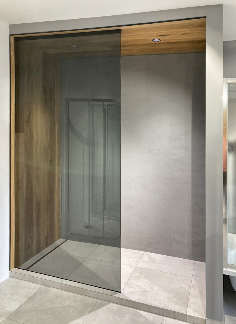 ARCHITEX kalené sklo, L 1200 - 1600mm, H 1800 - 2600mm, šedé ALS1216