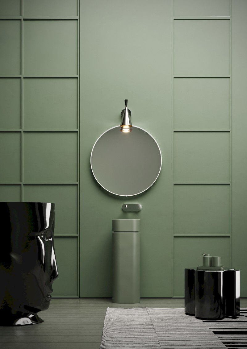 HAKO keramický podstavec volně stojící pro umyvadlo 554311, verde mat 557311