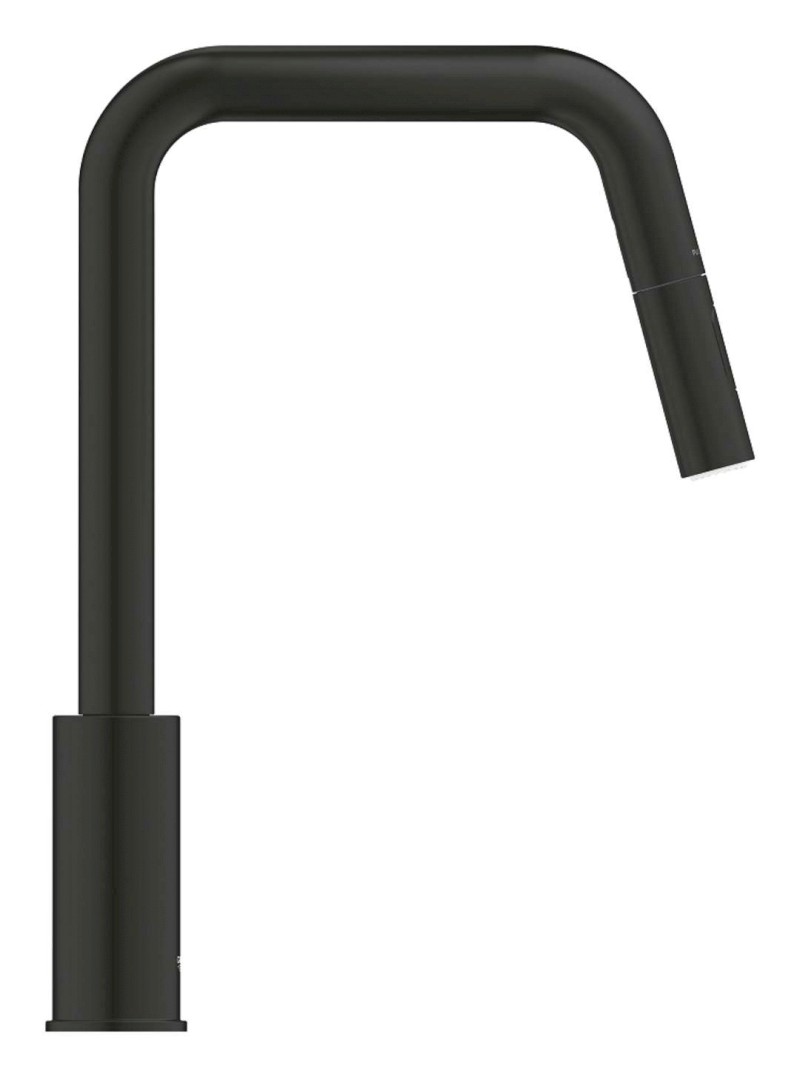 QuickFix Start Dřezová baterie s výsuvnou sprškou, matná černá GROHE 306312430