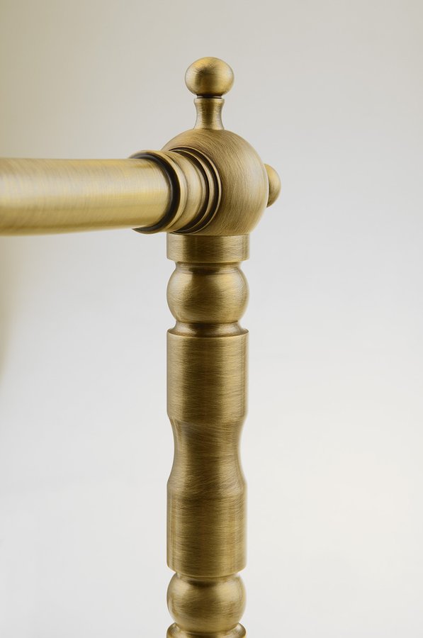 ANTEA tříprvková umyvadlová baterie s retro hubicí, s výpustí, bronz 3226