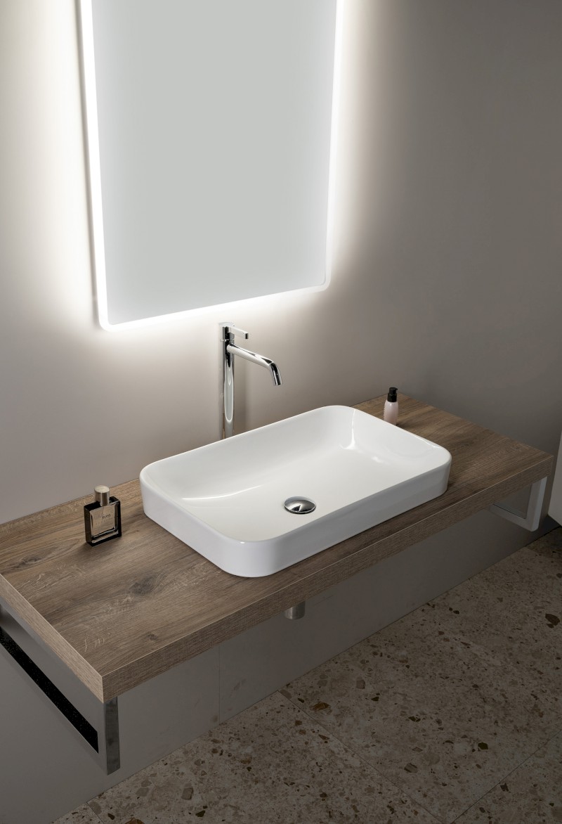 SOTT AQUA keramické umyvadlo 60x38cm, bílá 10SQ50060