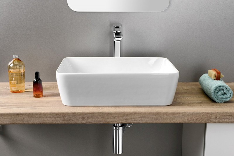 SAND/NUBES keramické umyvadlo na desku 50x38cm, bílá ExtraGlaze 903711