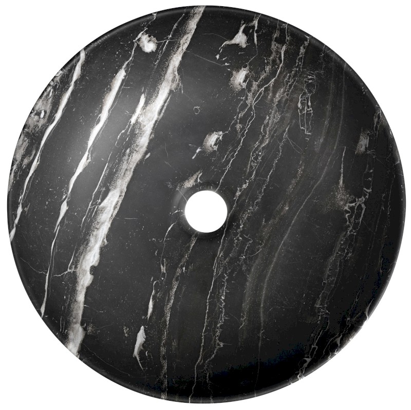 RONDEA keramické umyvadlo na desku Ø 41cm, carnico mramor AR445CM
