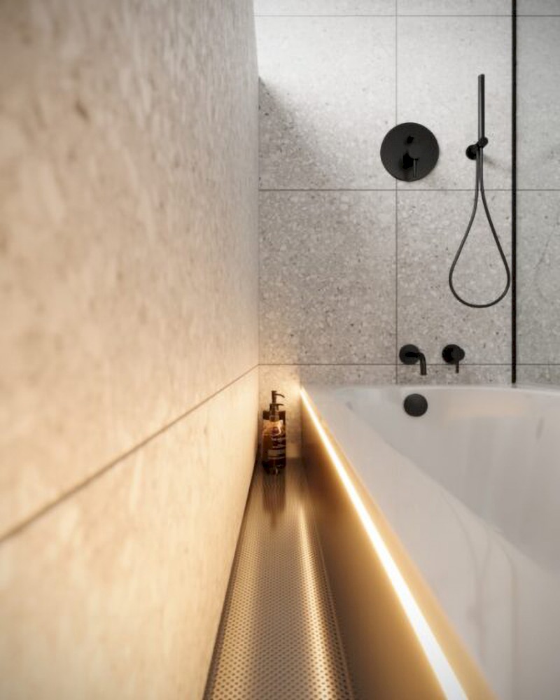 NIX nerezová vanová kapsa, 160cm, instalace do rohu 72461