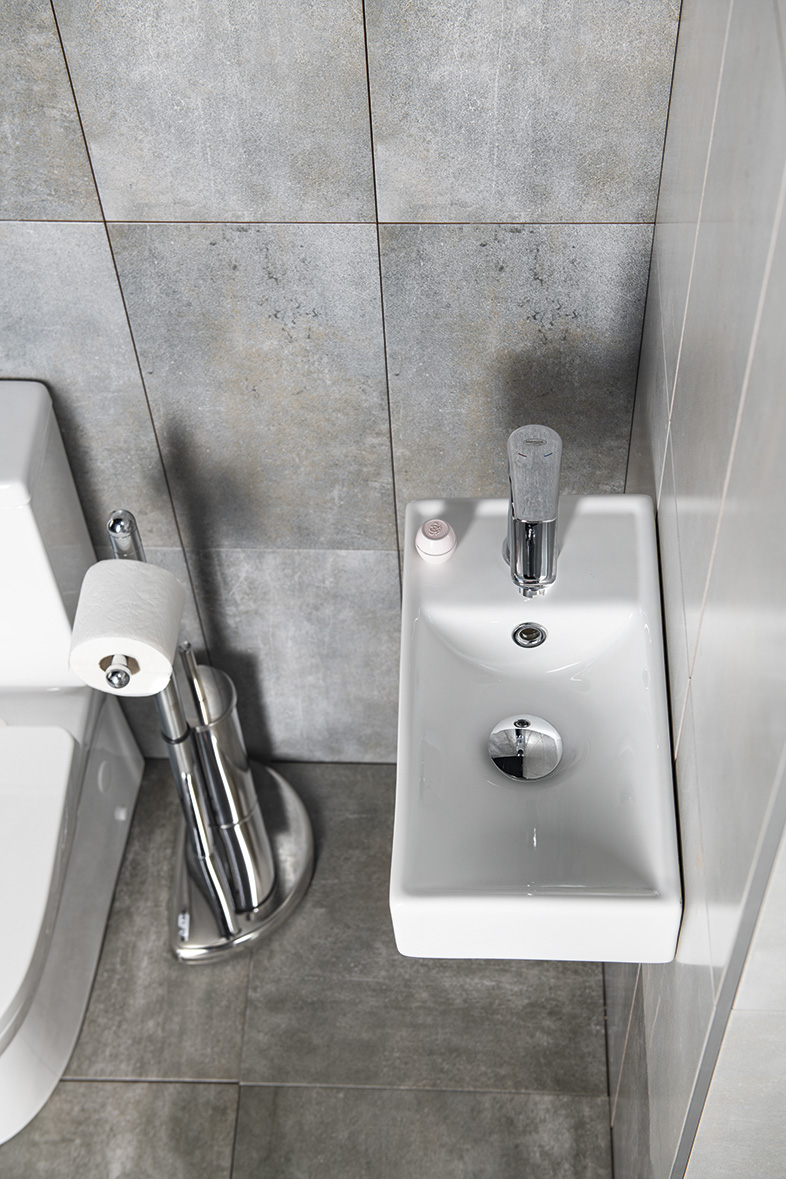 MINOS keramické umývátko 40x22cm, baterie vlevo, bílá 4759