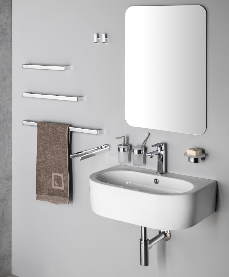 PIRENEI držák ručníků 450mm, chrom PI214513