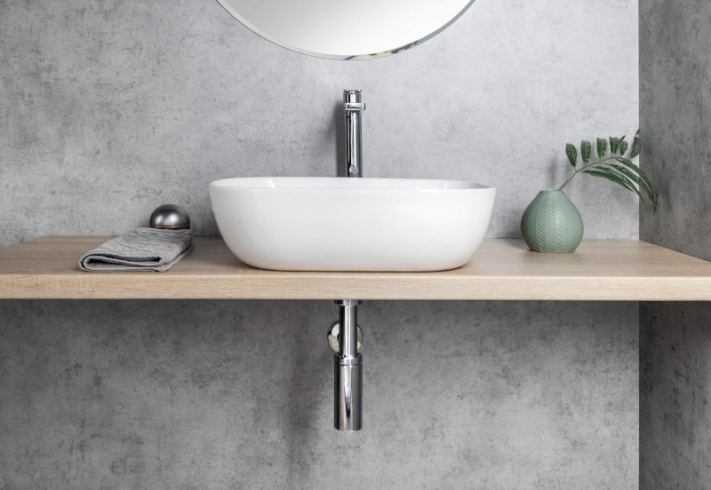 Keramické umyvadlo na desku 46x34cm, bílá 46341