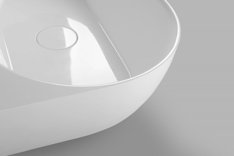 PAGODA nástěnná vana litý mramor 170x85x58cm, bílá 72976