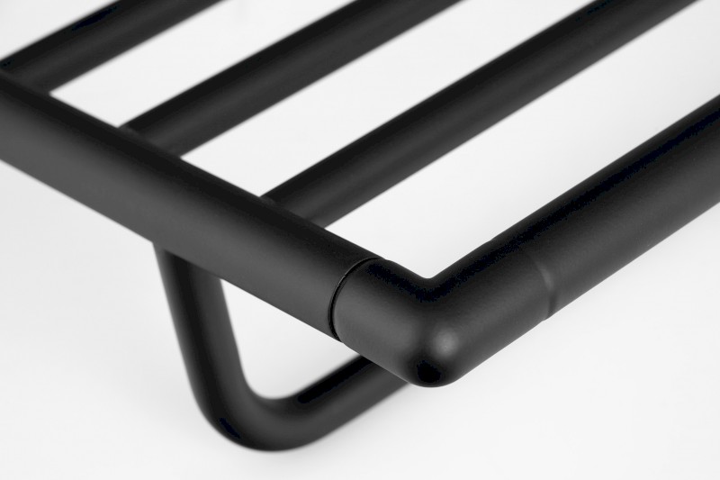 LARISSA polička na ručníky s hrazdou 600mm, černá/zlato mat WS029BG