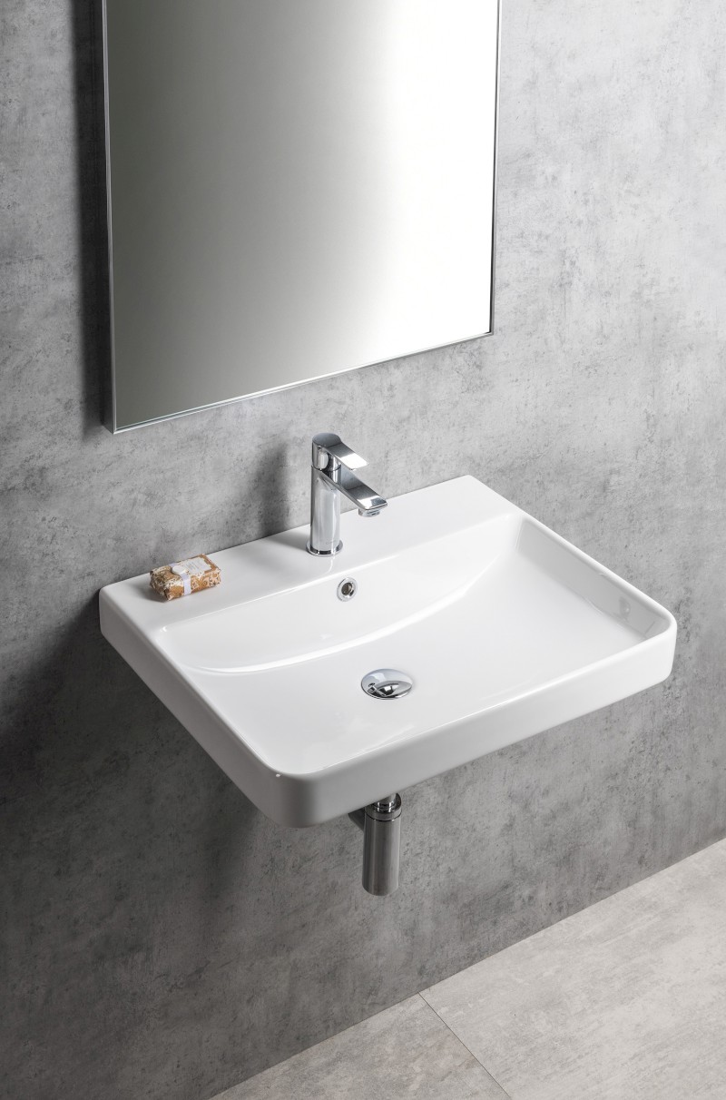 NERON keramické umyvadlo 60x48cm, bílá 201.128.0