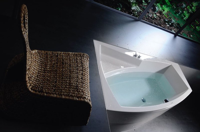 EVIA L asymetrická vana 170x100x47cm, bílá 21611