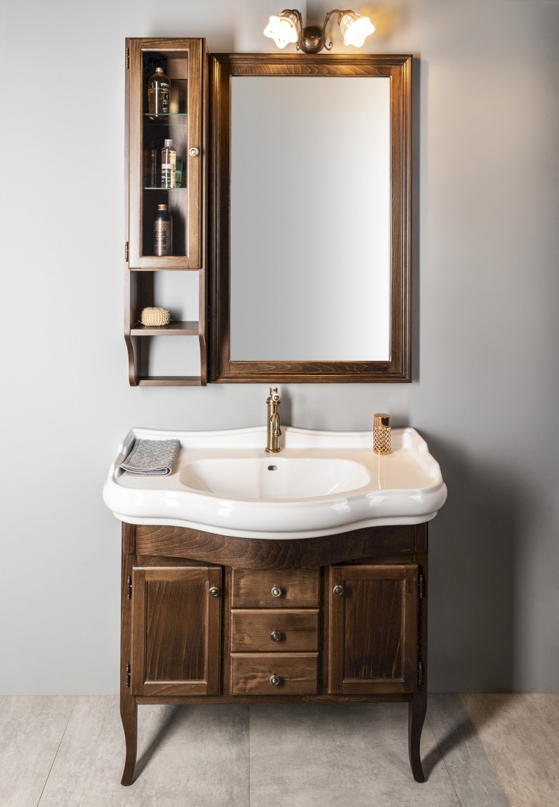 RETRO zrcadlo v dřevěném rámu 70x115cm, buk 1680