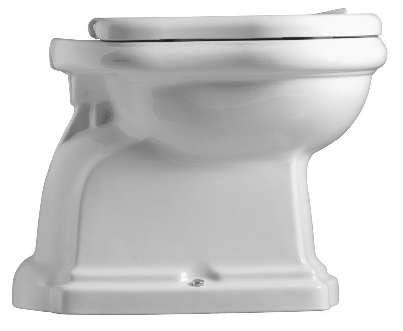 RETRO WC mísa stojící, 38,5x59cm, zadní odpad, bílá 101101