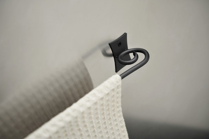 REBECCA držák ručníků 300mm, černá CC320