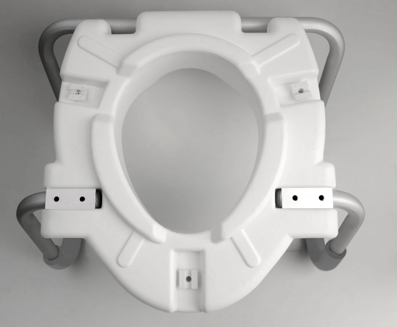 HANDICAP WC sedátko zvýšené 10cm, s madly, bílá A0072001