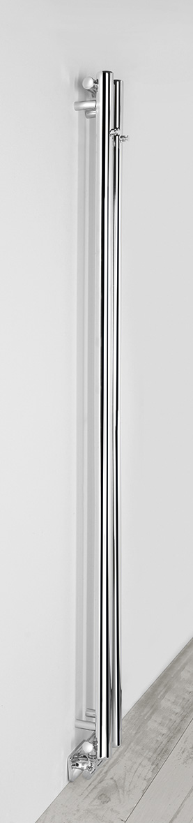 PILON otopné těleso 122x1800mm, se dvěma háčky pro ručník, chrom IZ123T