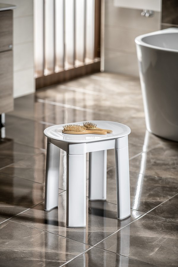 TETRA koupelnová stolička 42x41x27cm, bílá 2872