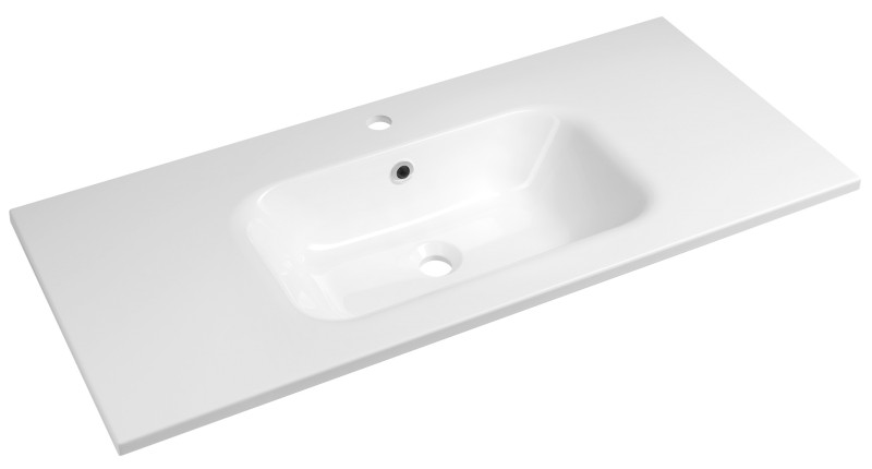 SIDRA umyvadlo, litý mramor, 101x46cm, bílá SD101