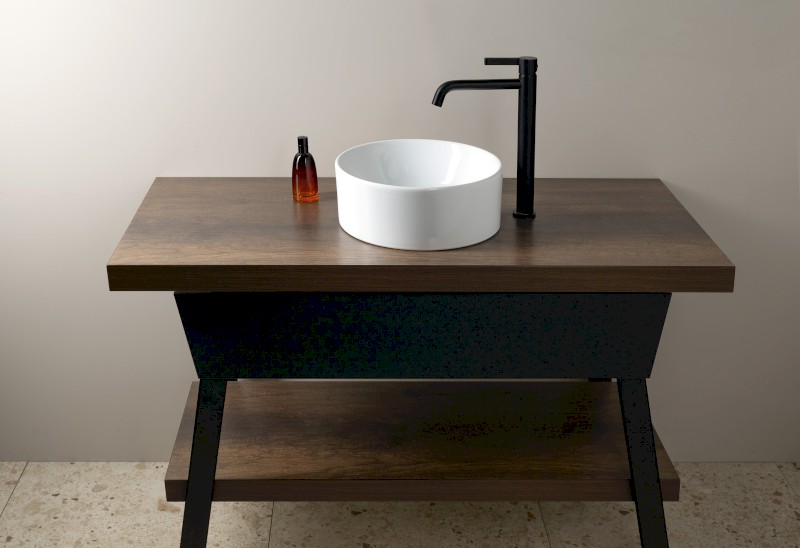 KUBE X keramické umývátko na desku, průměr 32cm, bílá ExtraGlaze 943511