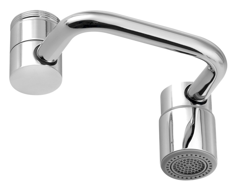 Otočný nástavec na vodovodní baterii, vnější závit M24x1, vnitřní závit M22x1, chrom 3358.01