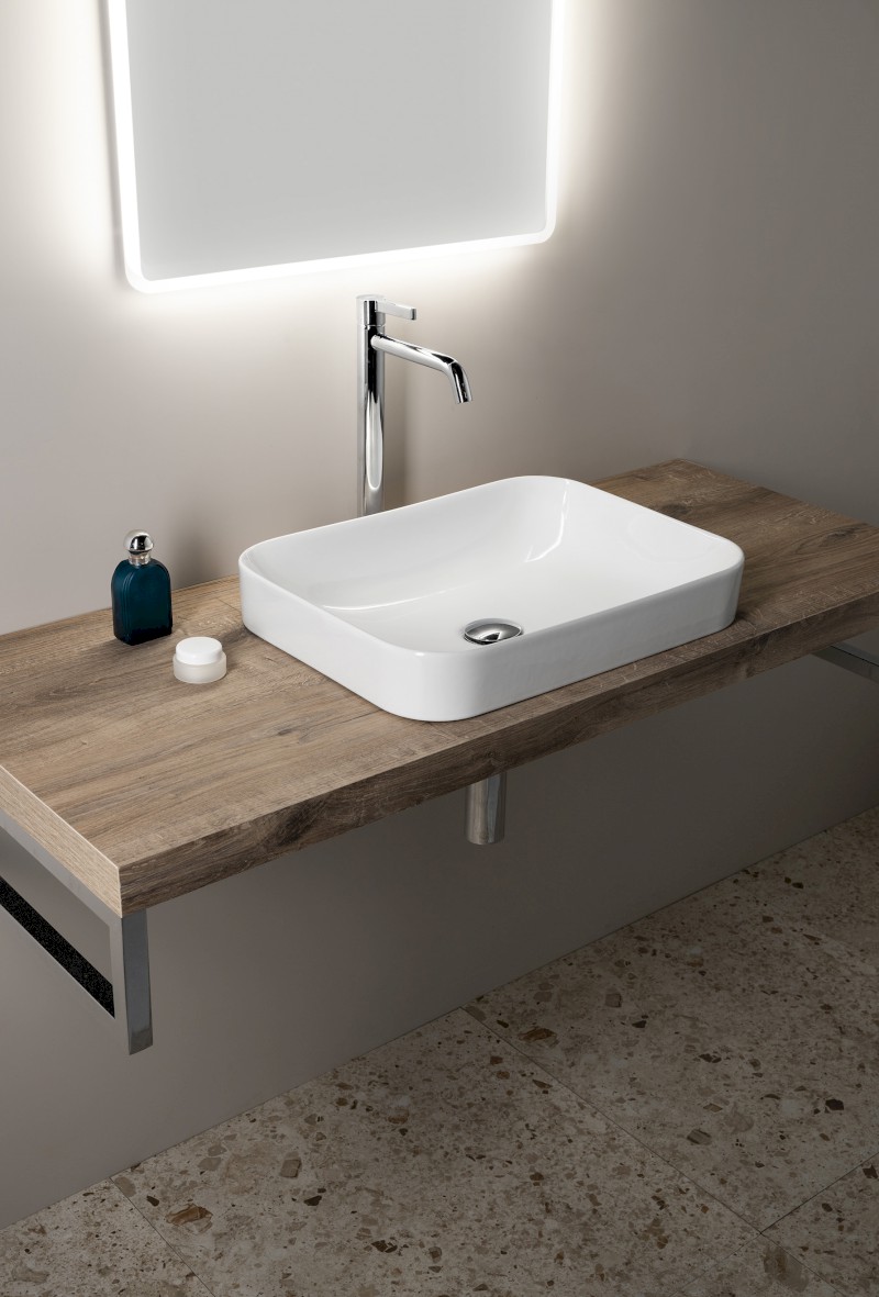 SOTT AQUA keramické umyvadlo 50x38cm, bílá 10SQ51050