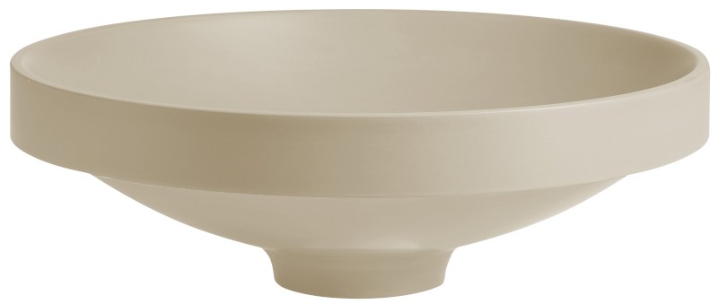 VERTO umyvadlo zápustné, litý mramor, průměr 40,5cm, béžová mat 15121.81
