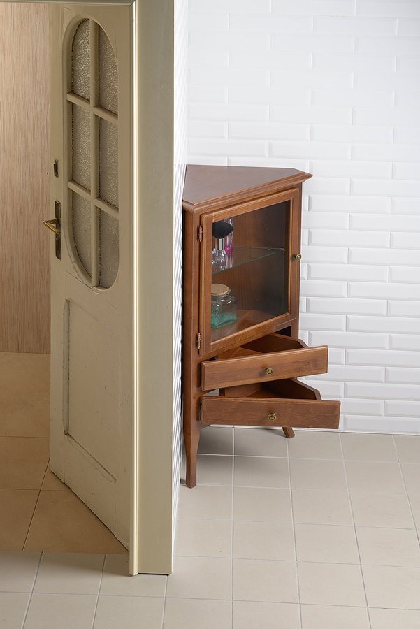 RETRO skříňka rohová 60x120x47cm, buk, levá 1701