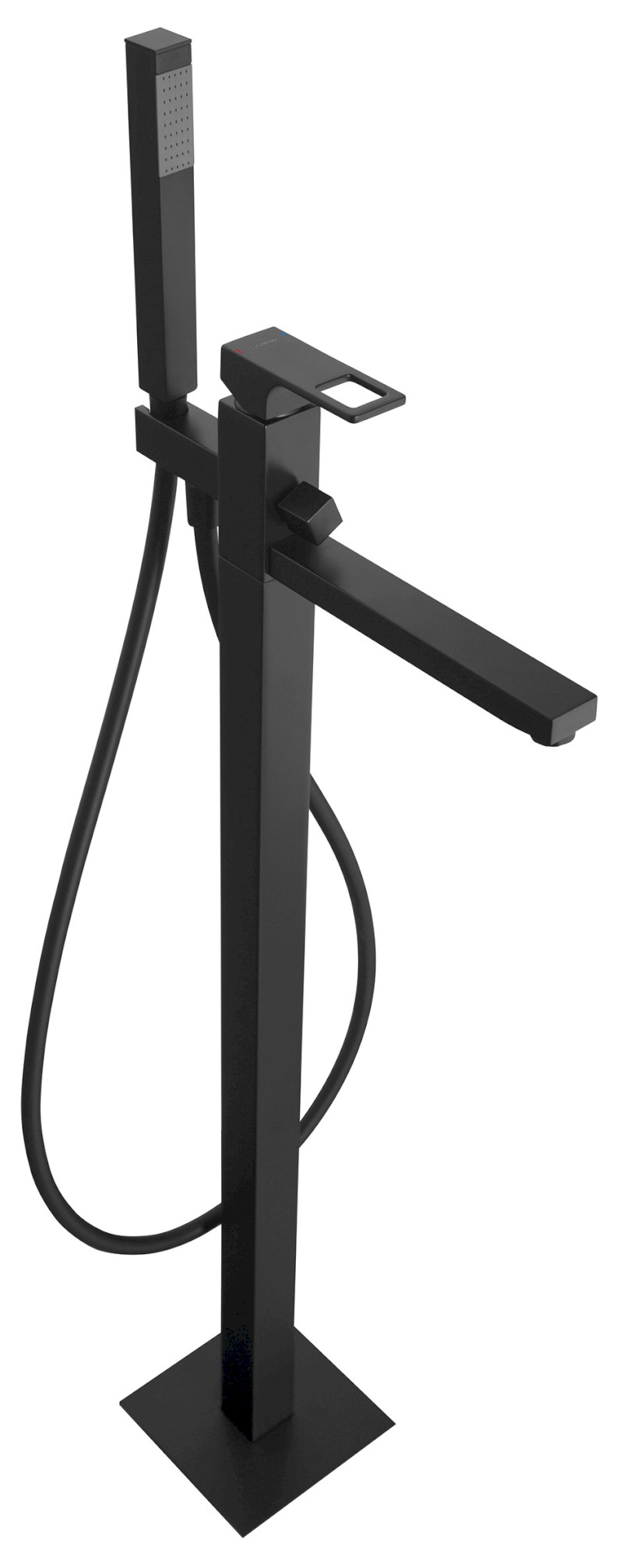 FORATA vanová baterie s připojením do podlahy, černá mat FT021/15