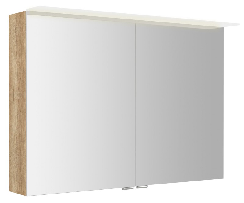 LINEX galerka s LED osvětlením, 100x70x15cm, dub alabama LX100-0022