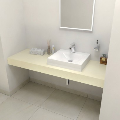 TAILOR rockstone deska 160x50 cm, provedení límce F TR160F