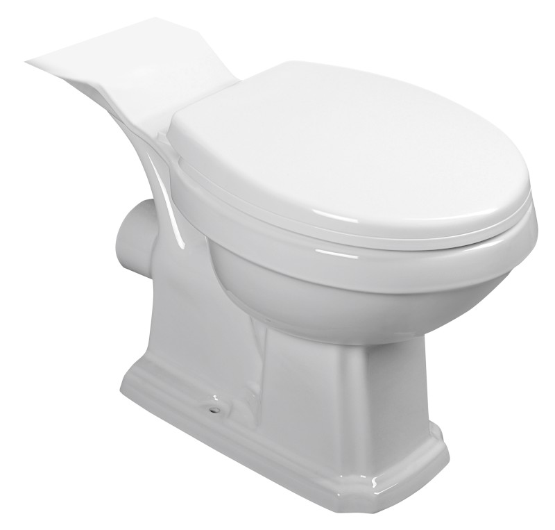 ANTIK WC kombi mísa, 35x72 cm, zadní odpad, bílá AK107-432
