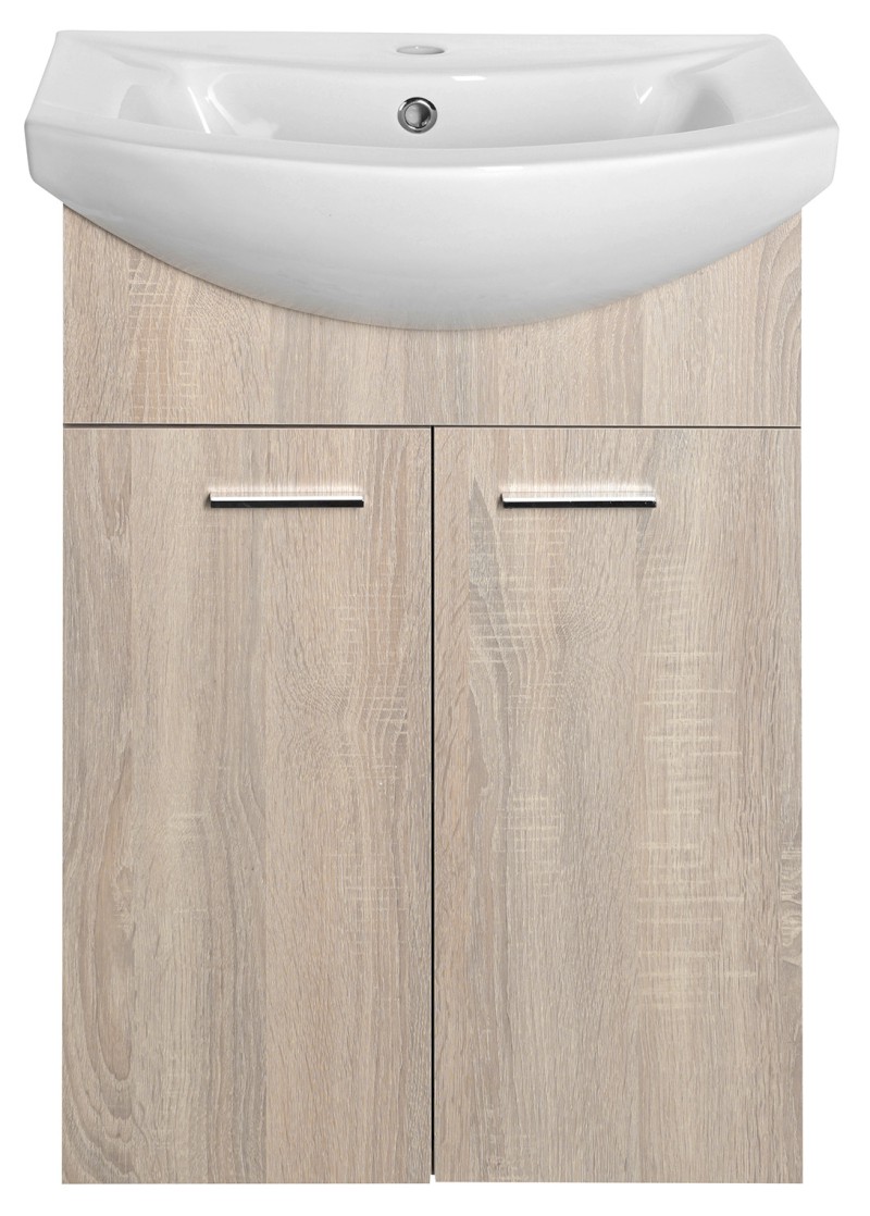 ZOJA umyvadlová skříňka 50,5x74x30cm, dub platin 51057