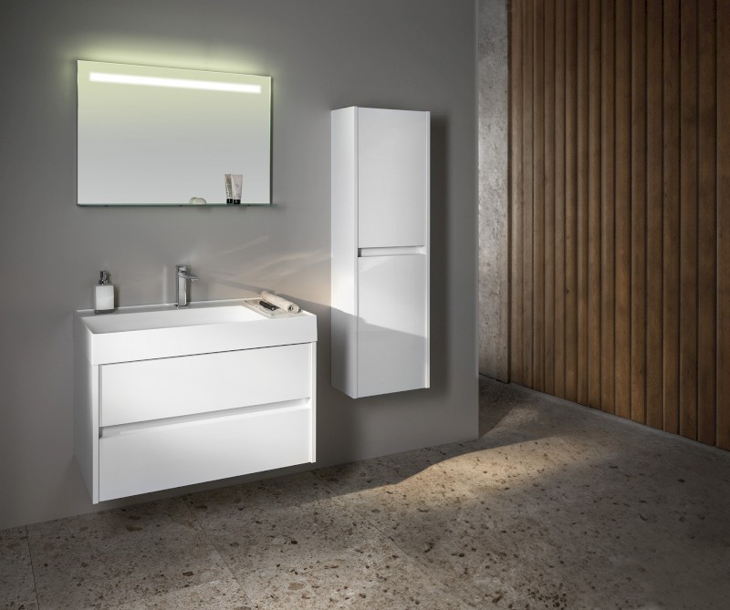 NIRONA skříňka vysoká 35x140x30cm, 2x dvířka, levá/pravá, dub Sherwood NR350-1515