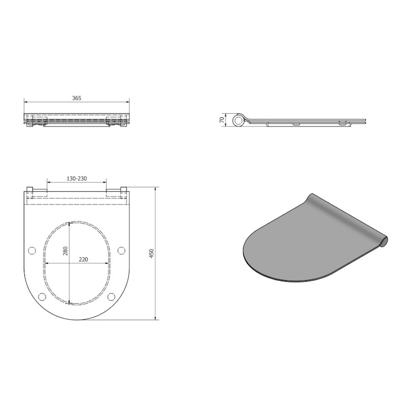 WC sedátko, SLIM, Soft Close, Quick Release, creta mat/chrom MS86CSNS08
