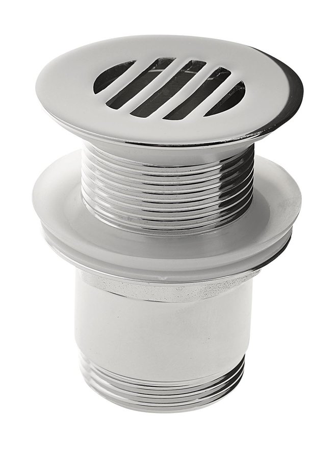 Umyvadlová výpust 5/4“, neuzavíratelná, design zátka, 25-50mm, chrom CV2009