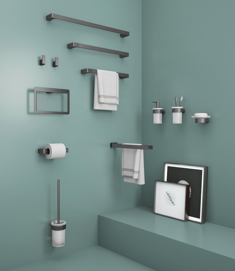 PIRENEI mýdlenka, mléčné sklo, gun metal PI1181