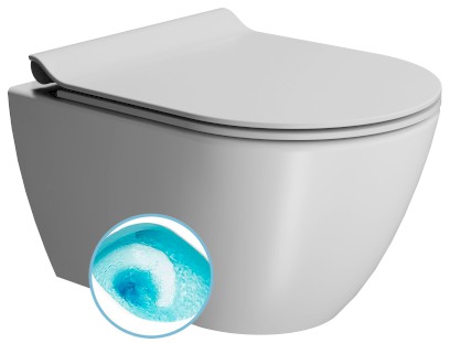 PURA závěsná WC mísa, Swirlflush, 36x50cm, bílá dual-mat 881609