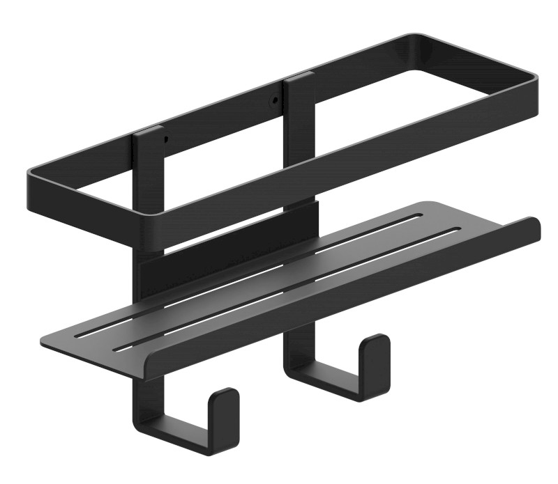 MYLINE polička do sprchy, 241x30x111mm, černá mat 105T10001