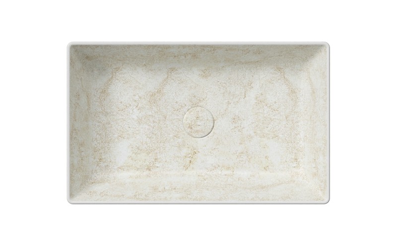 ALTACERAMICA keramické umyvadlo na desku, 60x37cm, mramor/béžová AC30838