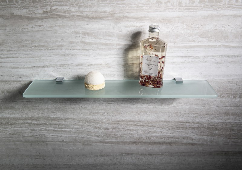 ASOFFI držáky skleněné poličky 8mm, chrom XJ018