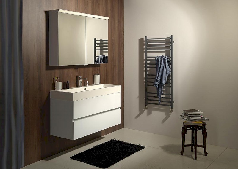 LARGO umyvadlová skříňka 99x50x41cm, bílá LA101