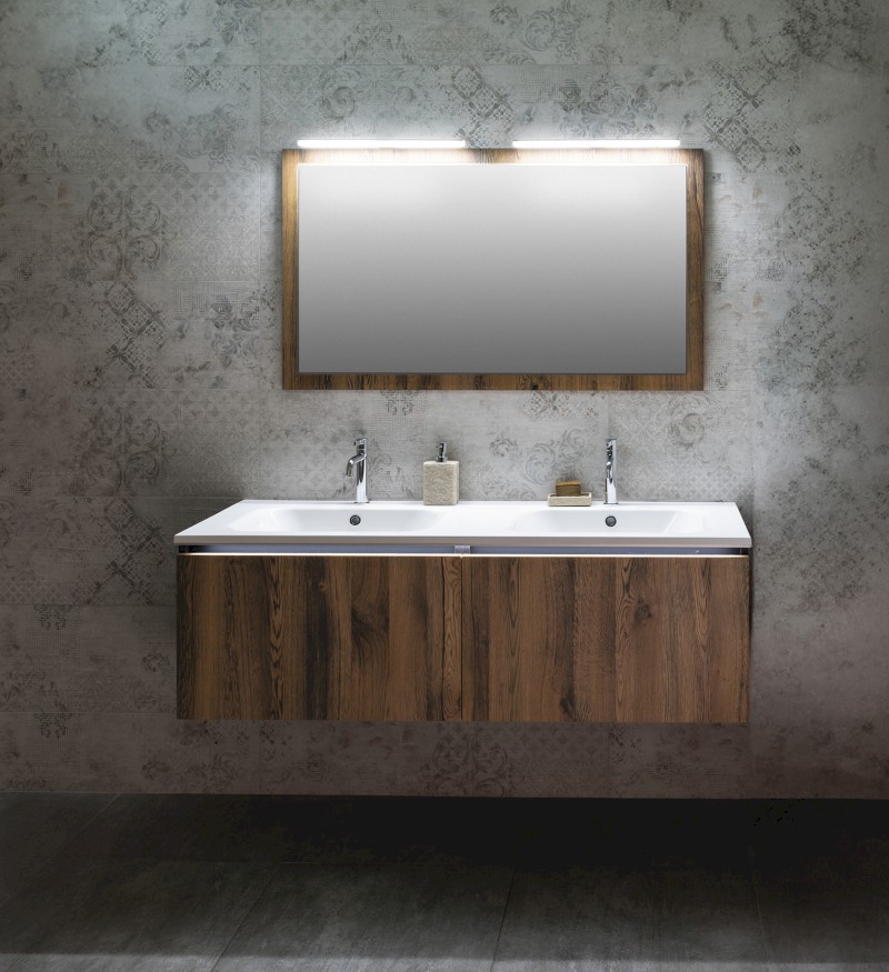 FELINA LED svítidlo, 10 W, 458x15x112 mm, IP44, chrom FE045