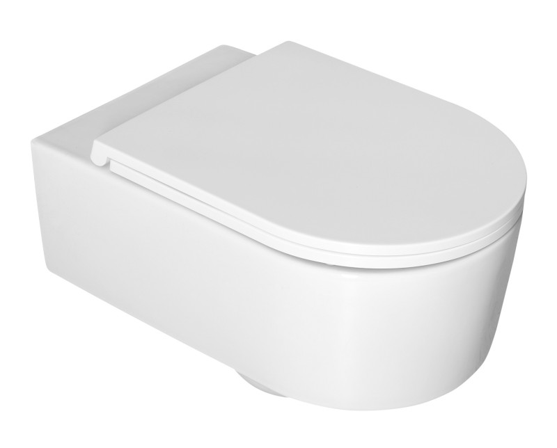 SISTEMA A závěsná WC mísa, Rimless, 36x53,5cm, bílá 10SL02001